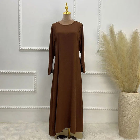 Abaya Under Dress Long Sleeve With Pockets.